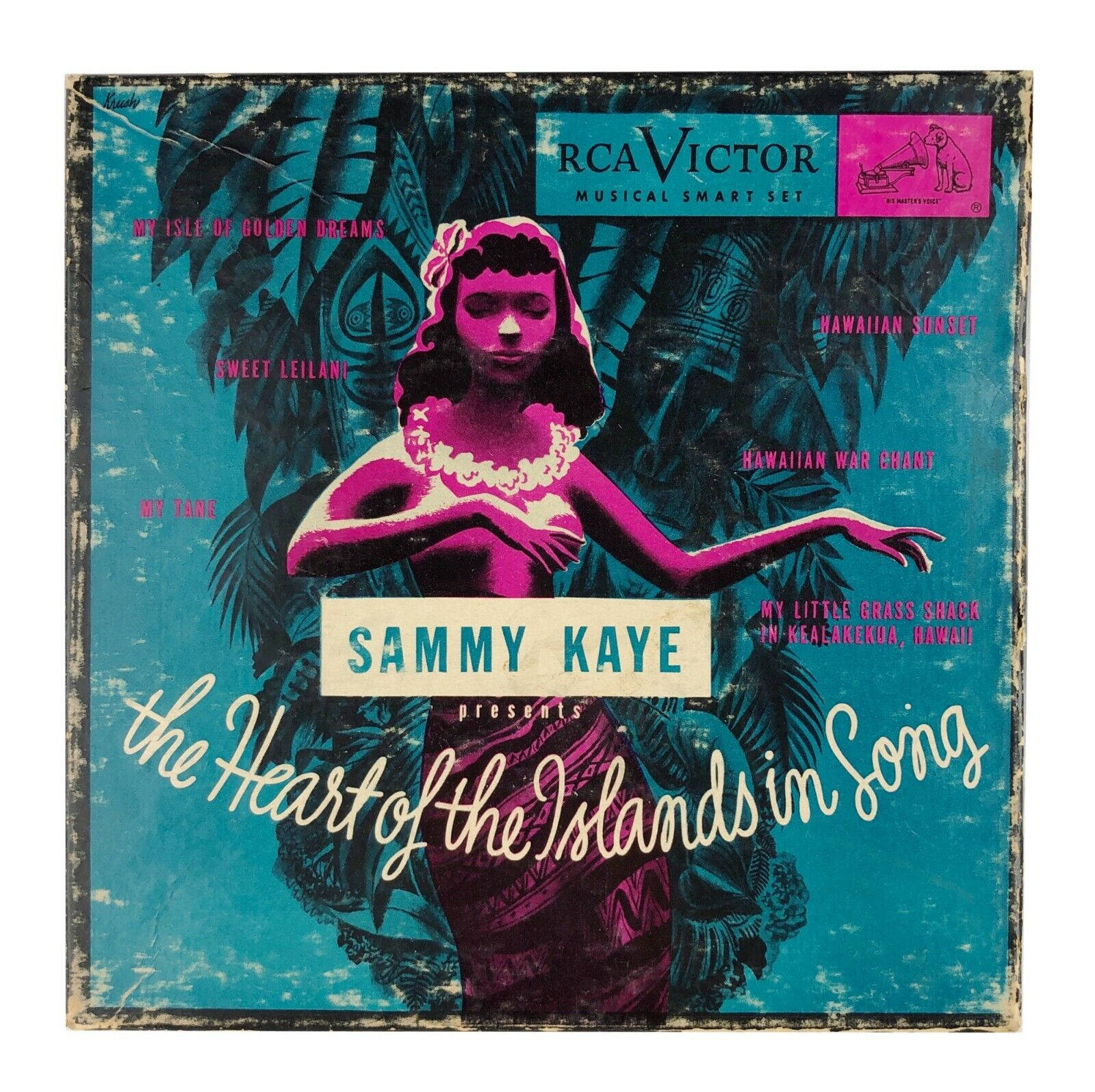Sammy Kaye Det Hjerte Af Øerne I Sang Vinyl Cover Tapet Wallpaper