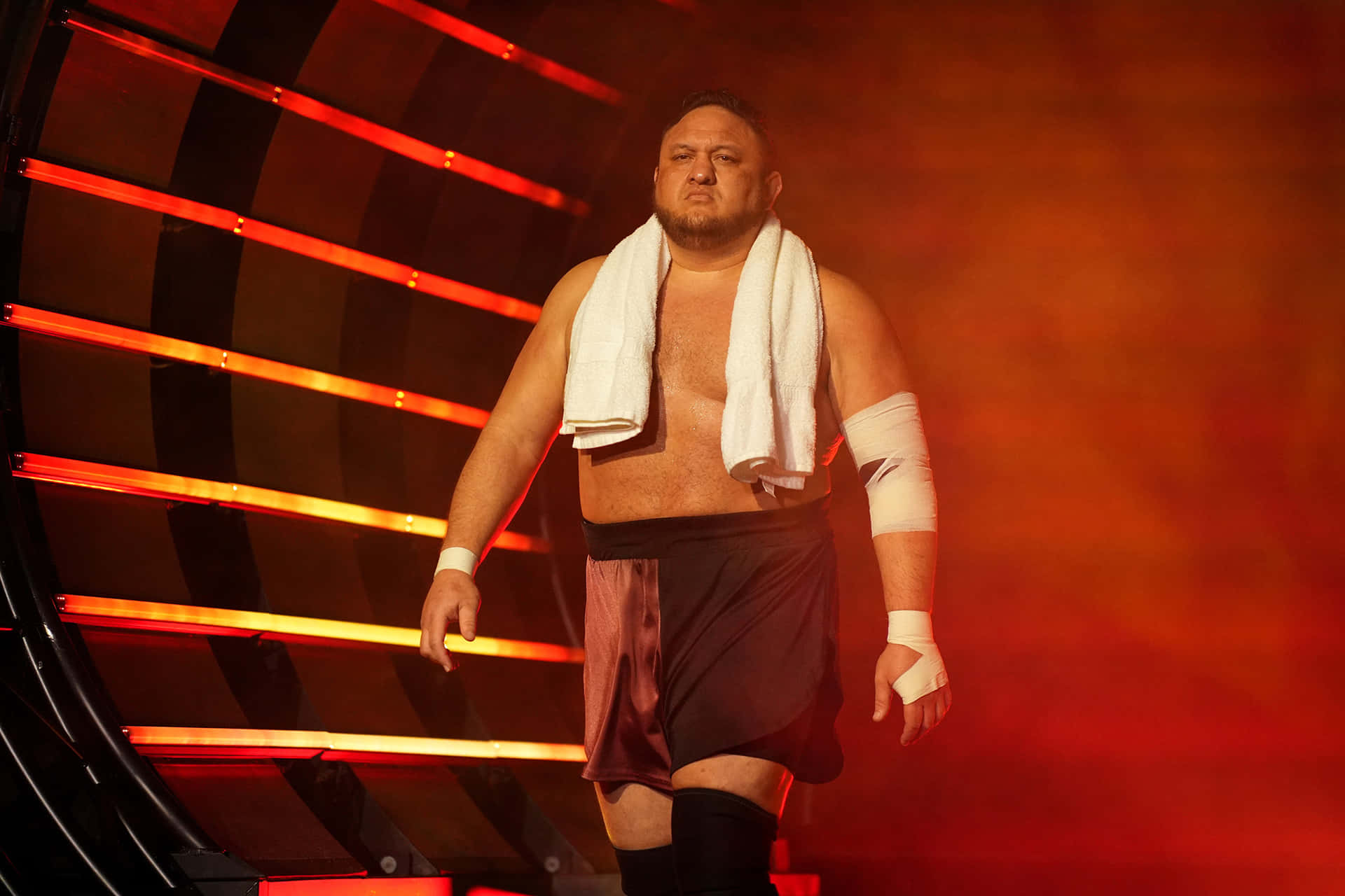 Samoa Joe All Elite Wrestling Entrance Background