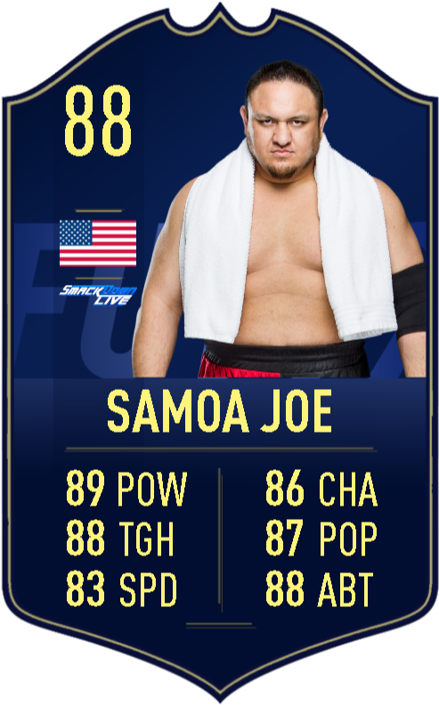 Samoa Joe Wrestler Card PNG