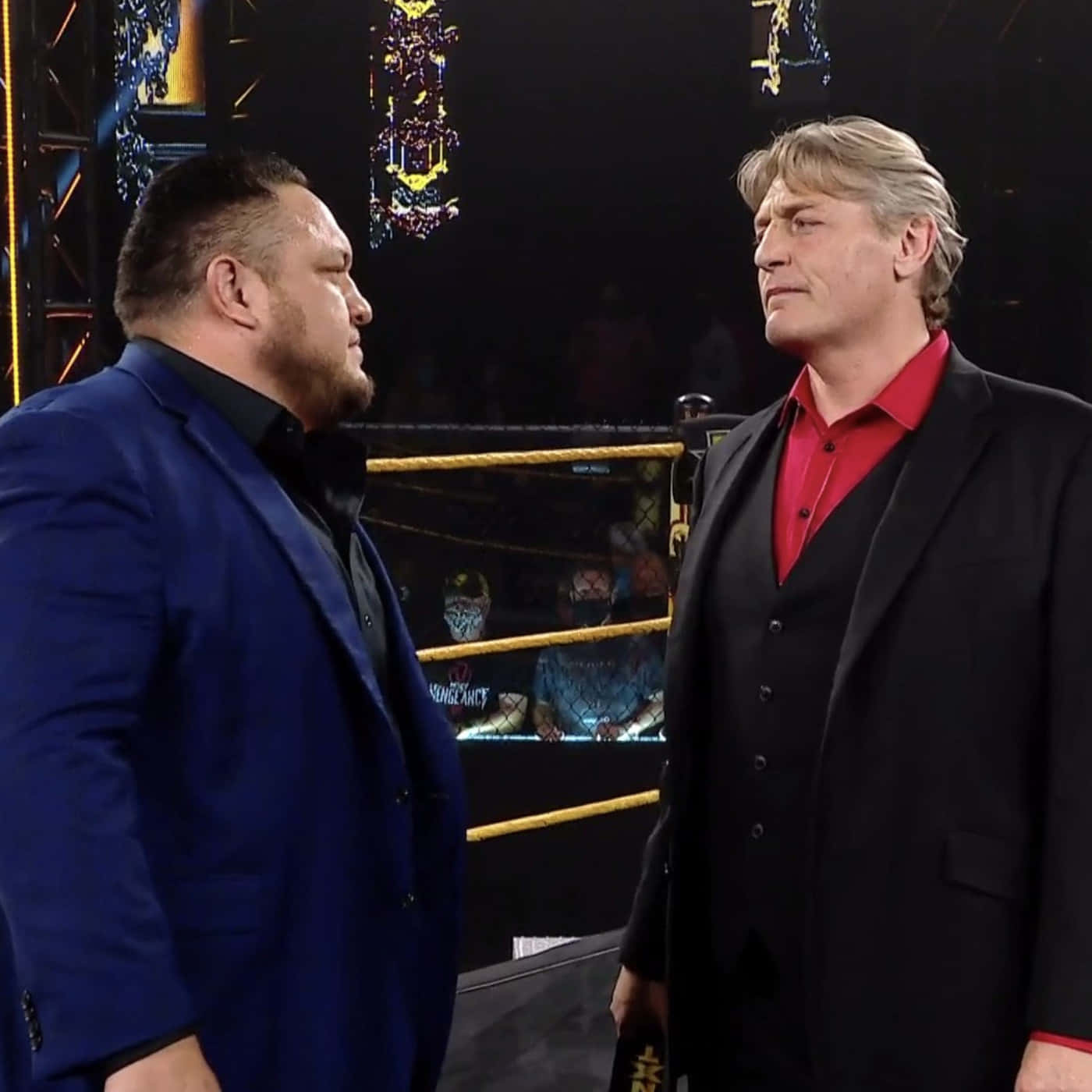 Intimidating Stare of Samoa Joe in WWE NXT Wallpaper