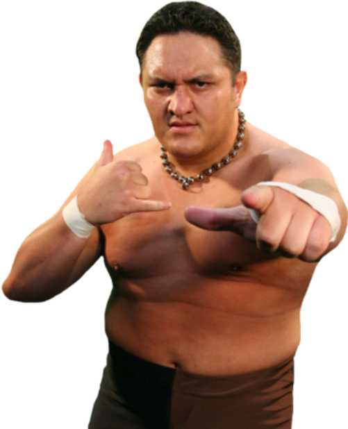 Samoan Wrestler Pointing PNG