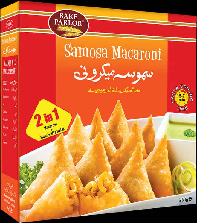 Samosa Macaroni Box Packaging PNG