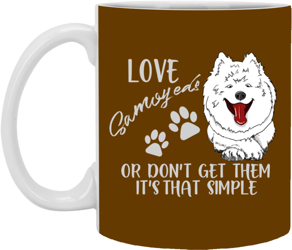 Download Samoyed Love Coffee Mug | Wallpapers.com