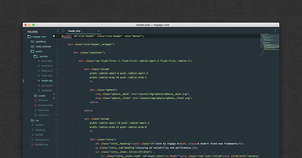 Sample Code Using Sublime Text Picture