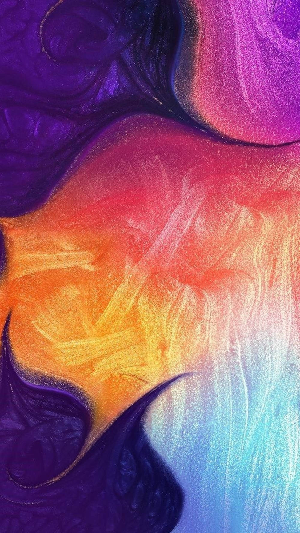 Samsunga51 Regenbogen-ästhetik Wellen Gemälde Wallpaper