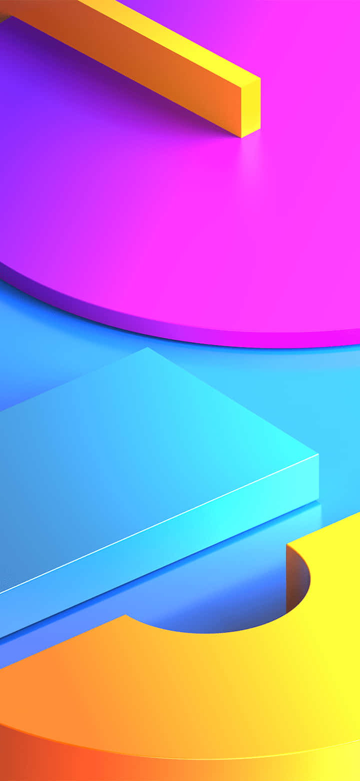 A Colorful Background With A Colorful Object Wallpaper