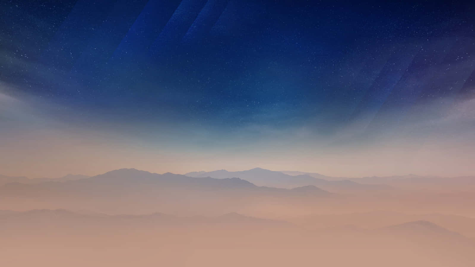 Samsungdex Con Montañas Brumosas. Fondo de pantalla