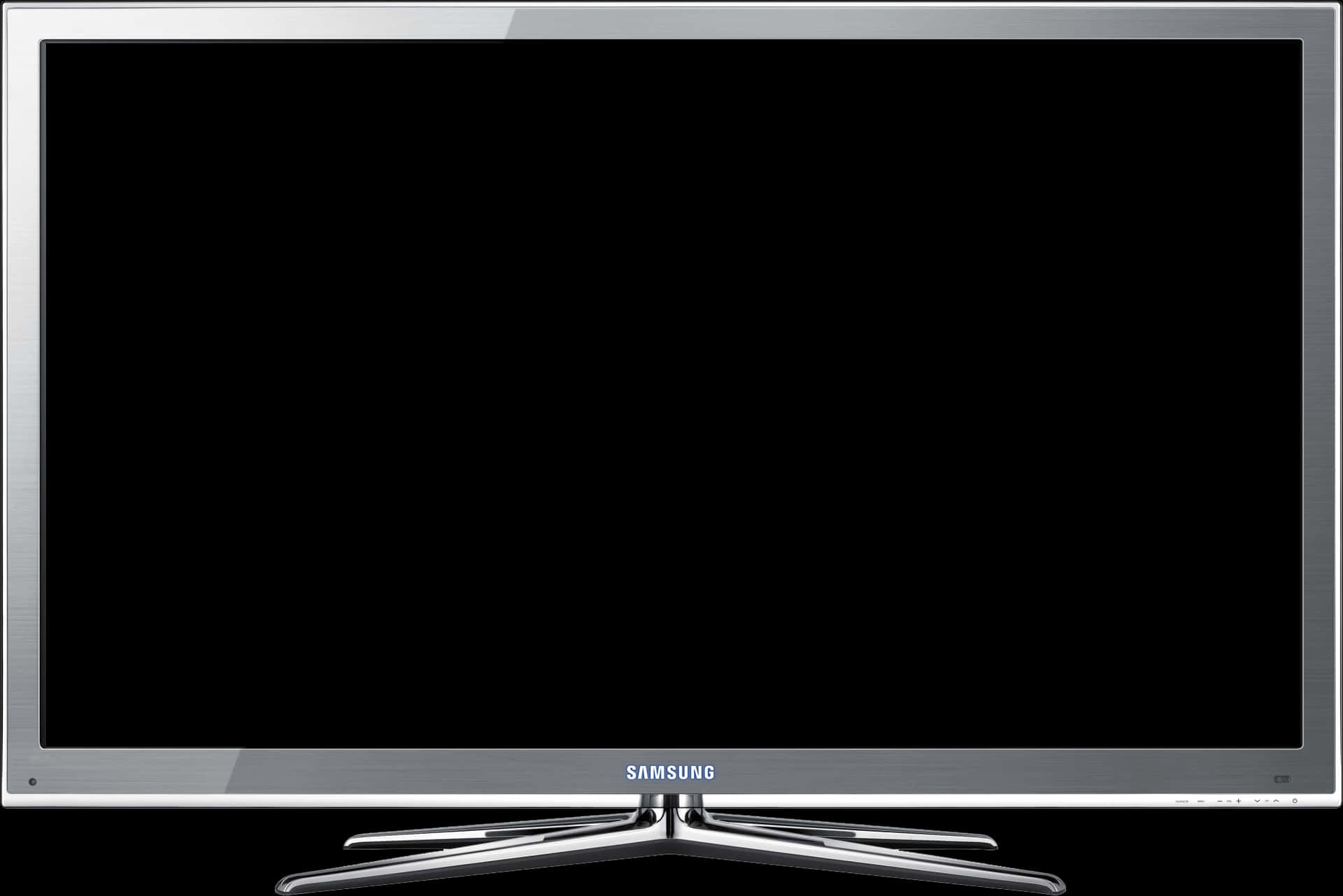 Samsung Flat Screen T Vwith Stand PNG