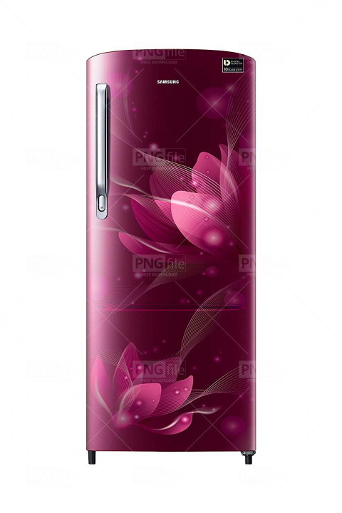 Samsung Floral Pattern Refrigerator.png PNG