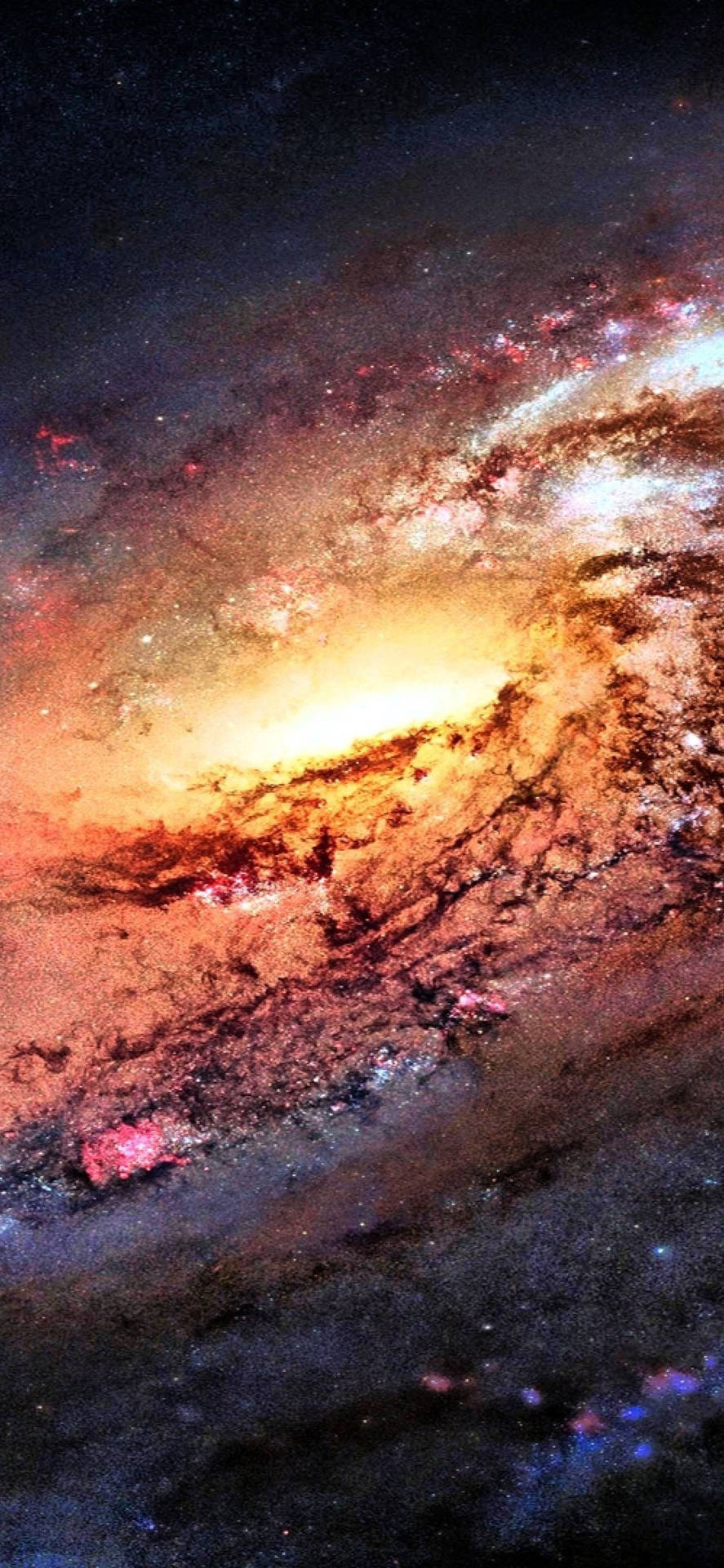 Samsunggaláxia 4k Espiral Galáctica Universo Papel de Parede