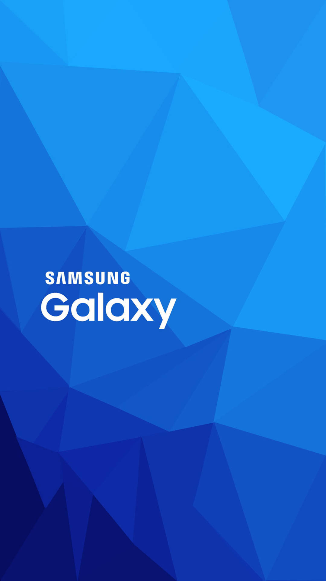 Samsung Galaxy Blue Low Poly Art Background