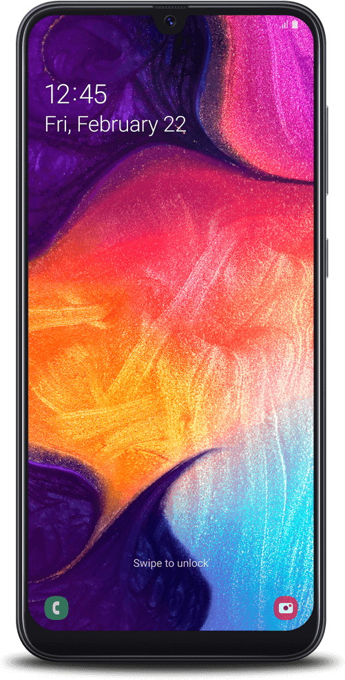 Samsung Galaxy Colorful Lock Screen PNG