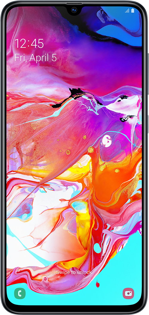 Samsung Galaxy Colorful Lock Screen PNG