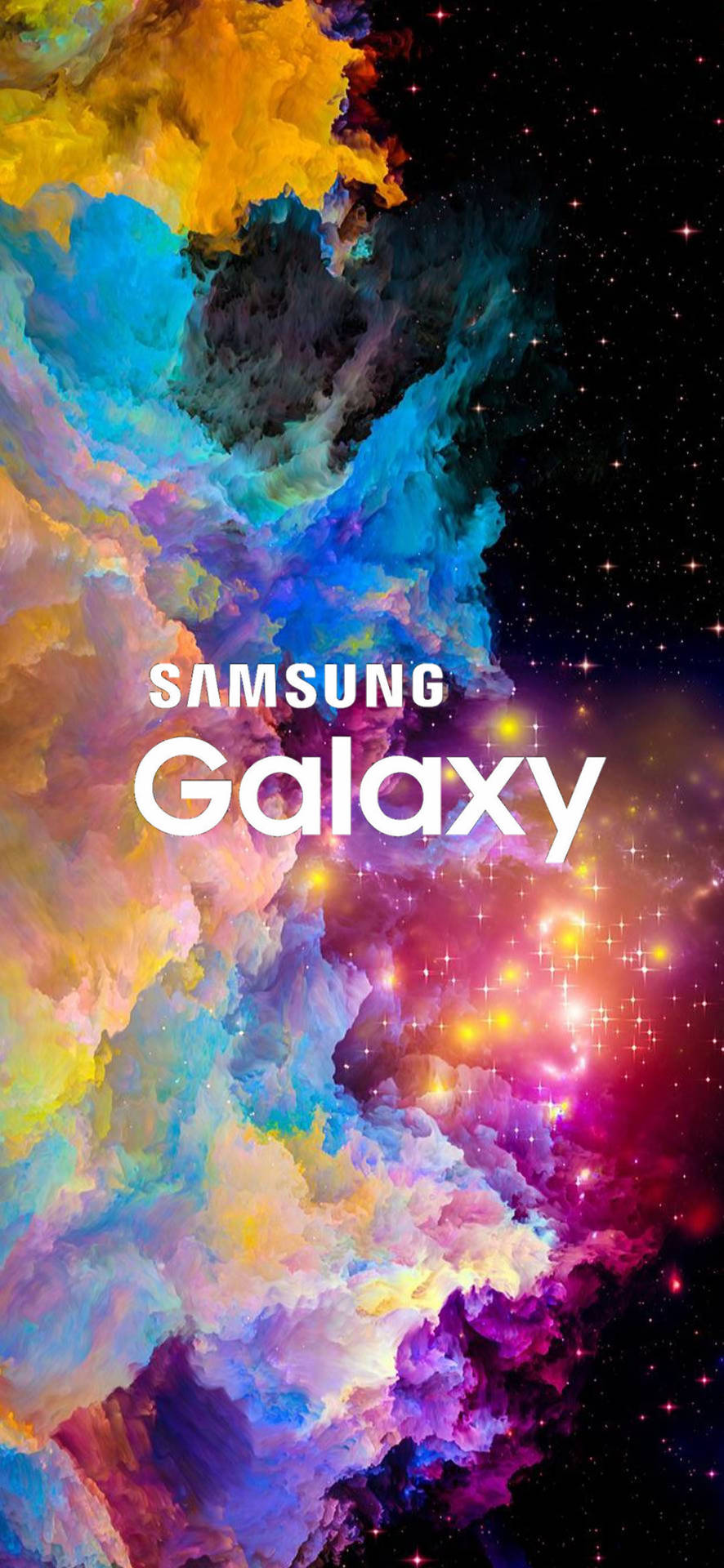 Samsung Galaxy Farverig Nebula Wallpaper