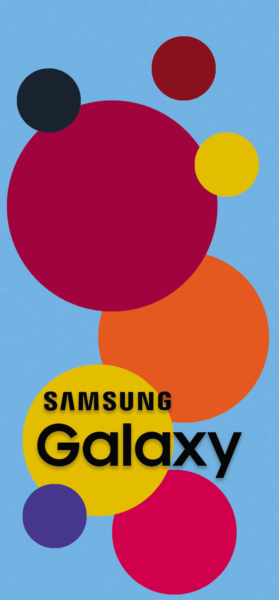 Samsung Galaxy Farverige Cirkler Wallpaper