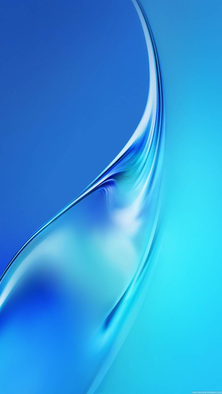 Samsung Galaxy J7 Blå Væskelignende Mønster Wallpaper
