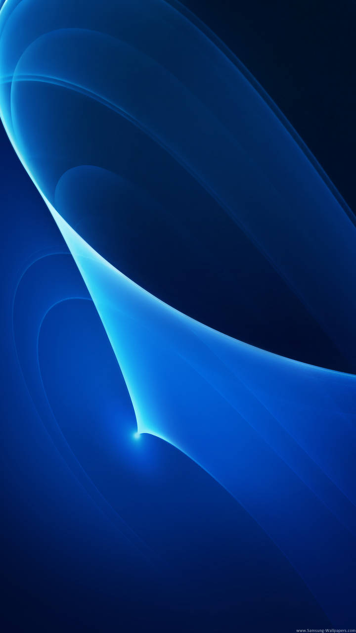 Samsung Galaxy J7 Blå Luminøs Abstrakt Tapet Wallpaper