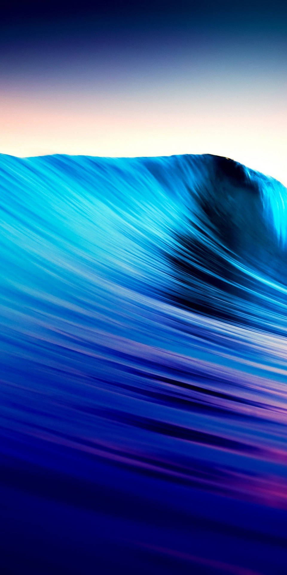 Samsung Galaxy J7 Blue Wave-like Pattern Wallpaper
