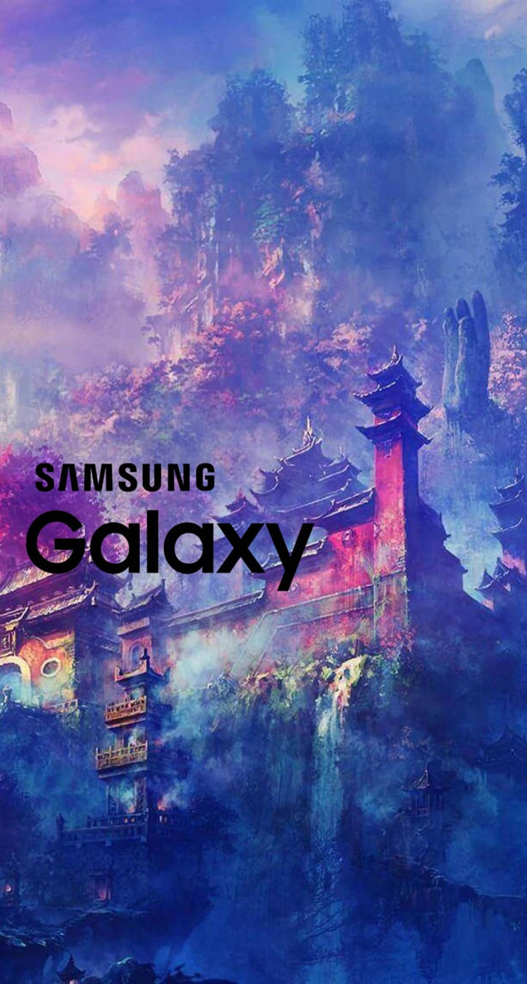 Samsung Galaxy Japanese Temple Artwork Background