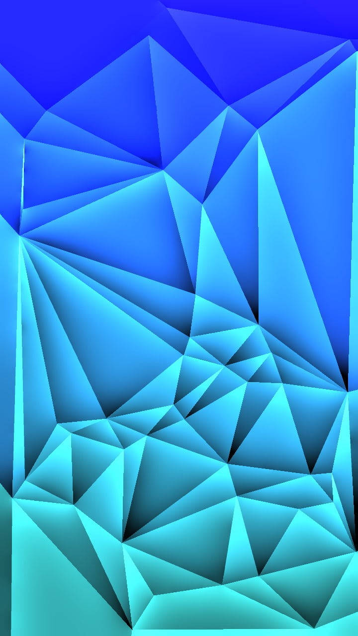 Samsung Galaxy Note 20 Ultra Blue Triangles Shapes Picture
