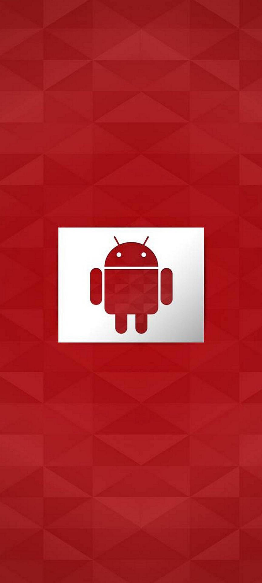 Samsunggalaxy Note 20 Ultra Com O Logotipo Do Android Na Cor Vermelha. Papel de Parede