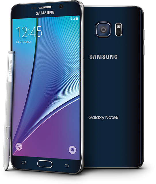 Samsung Galaxy Note5 Promotional Image PNG