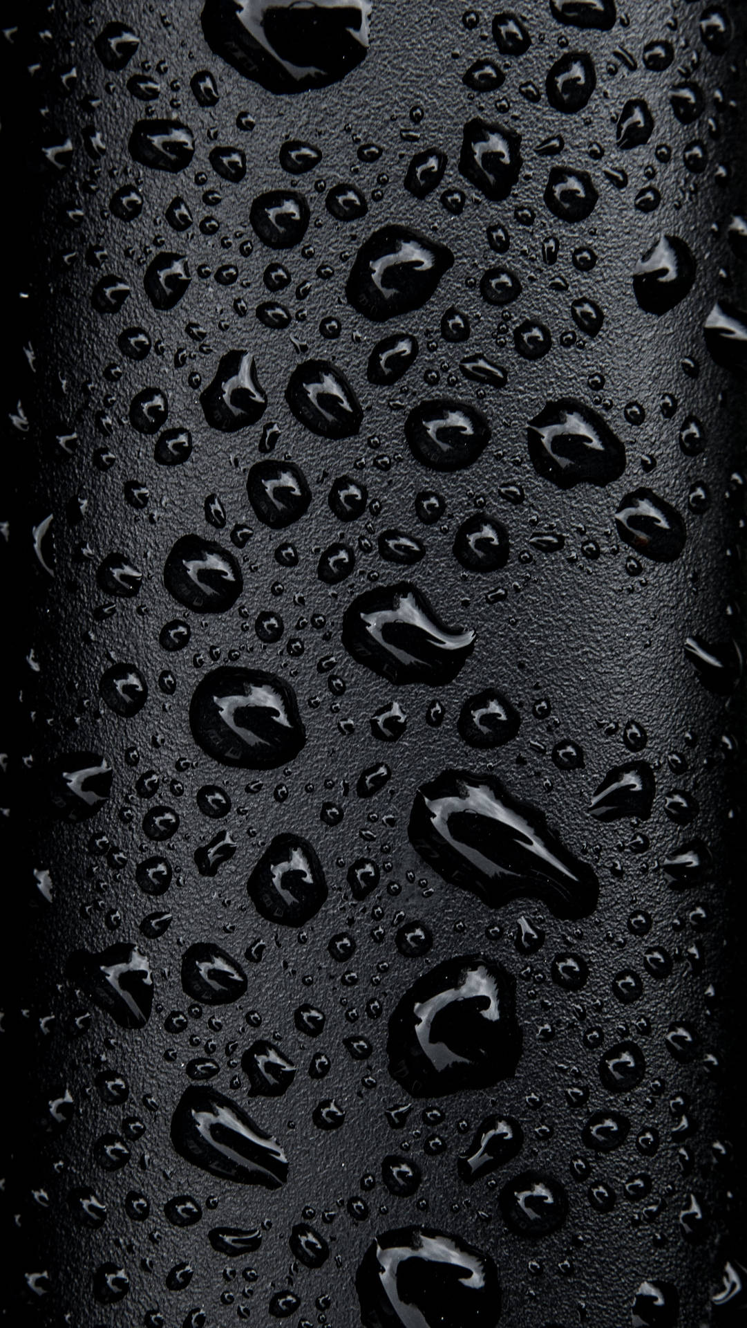 Samsung Galaxy S20 Water Droplets In Black Wallpaper