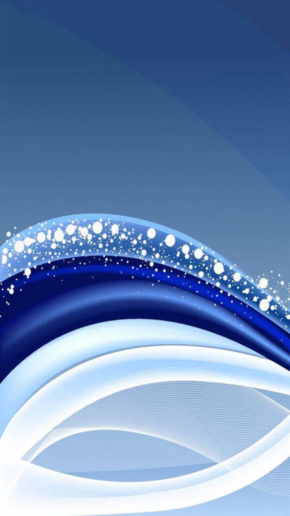 Samsung Galaxy S5 Abstract Waves Vector Wallpaper