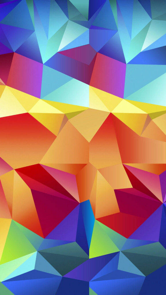 Vibrant Geometric Design on Samsung Galaxy S5 Wallpaper