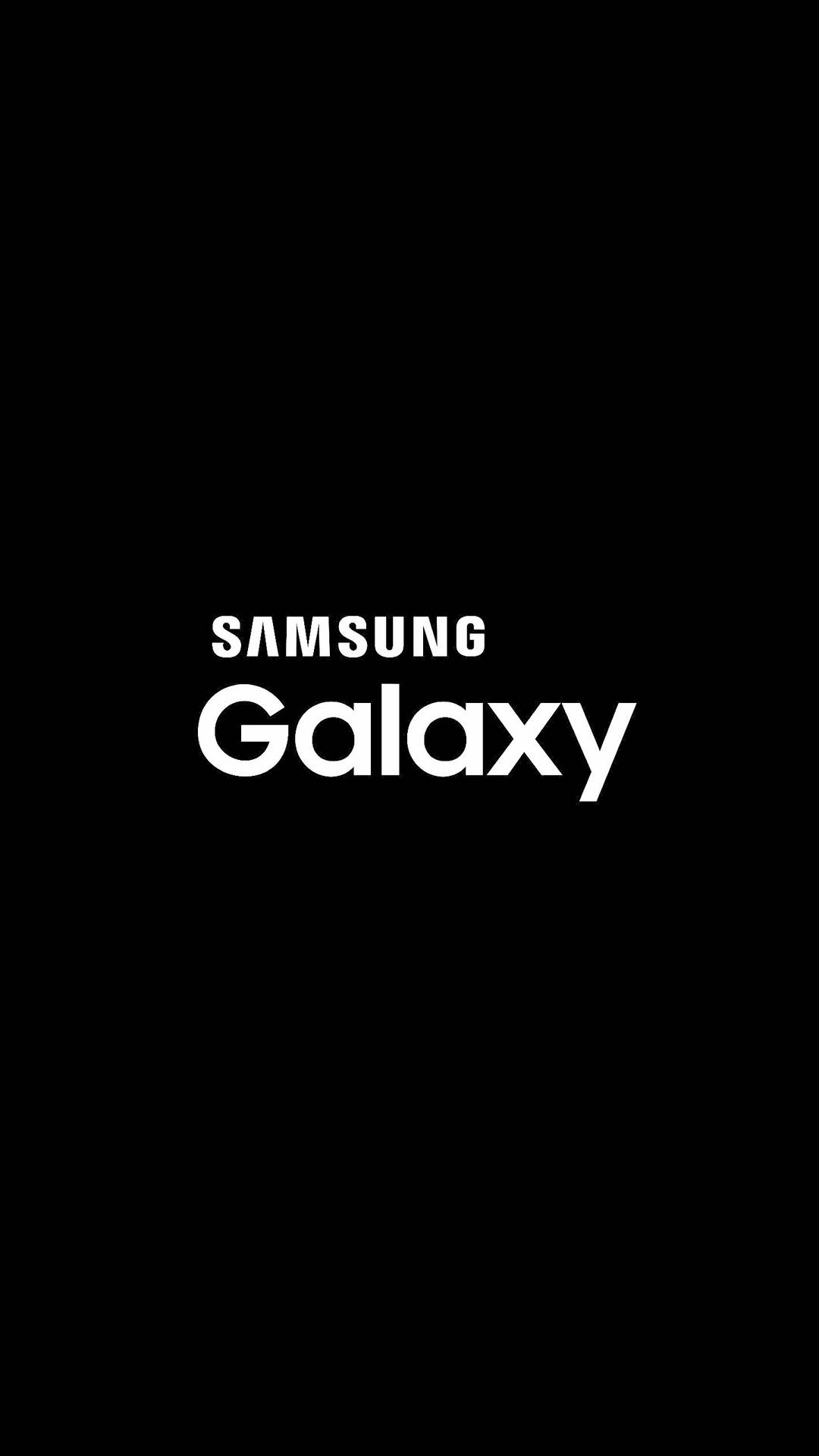 Samsung Galaxy Sort/hvid Logo Wallpaper
