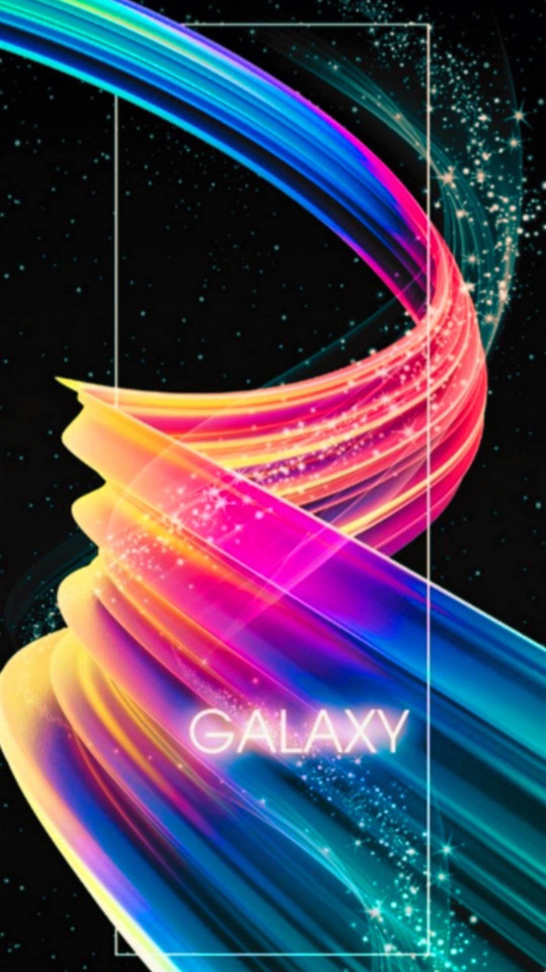 Samsung Galaxy Spiral Rainbow Vector Picture