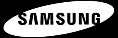 Samsung Logo Blackand White Ellipse PNG