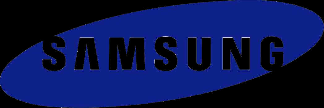 Samsung Logo Blue Ellipse PNG
