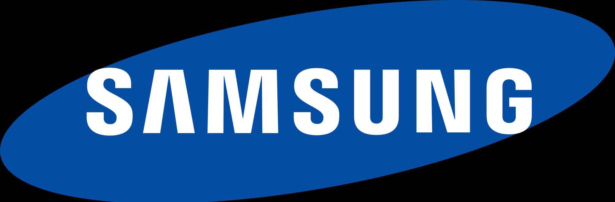 Samsung Logo Blue Oval Background PNG