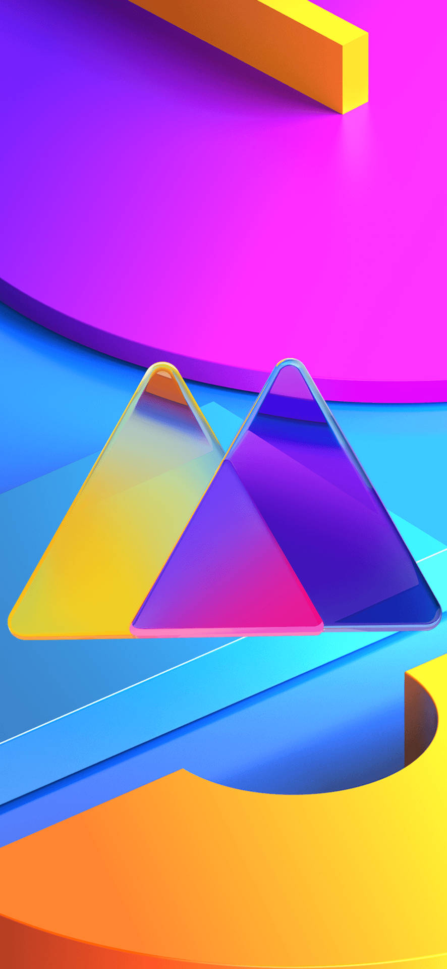 Samsung Mobile Abstract Shapes Wallpaper