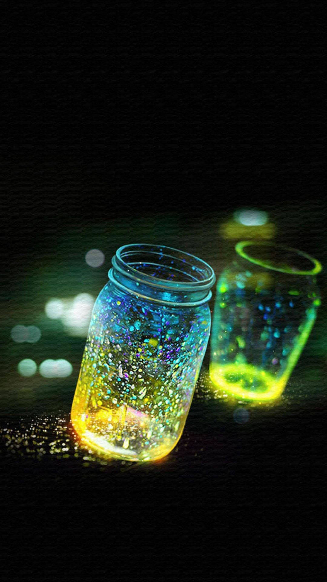 Samsung Mobile Glowing Jars Wallpaper