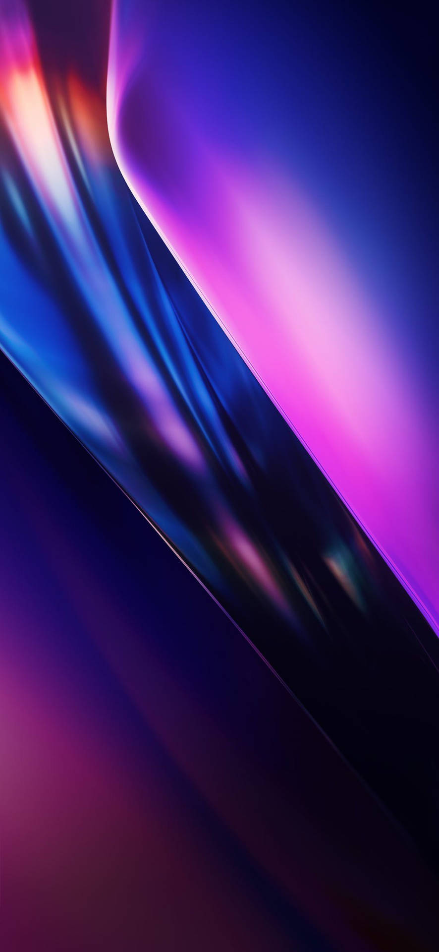 Samsung Mobile Iridescent Abstract Waves Wallpaper