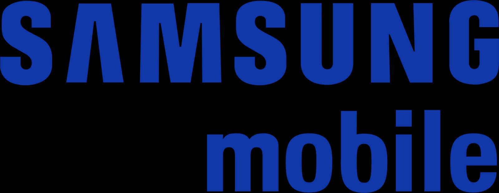 Samsung Mobile Logo Blue Background PNG