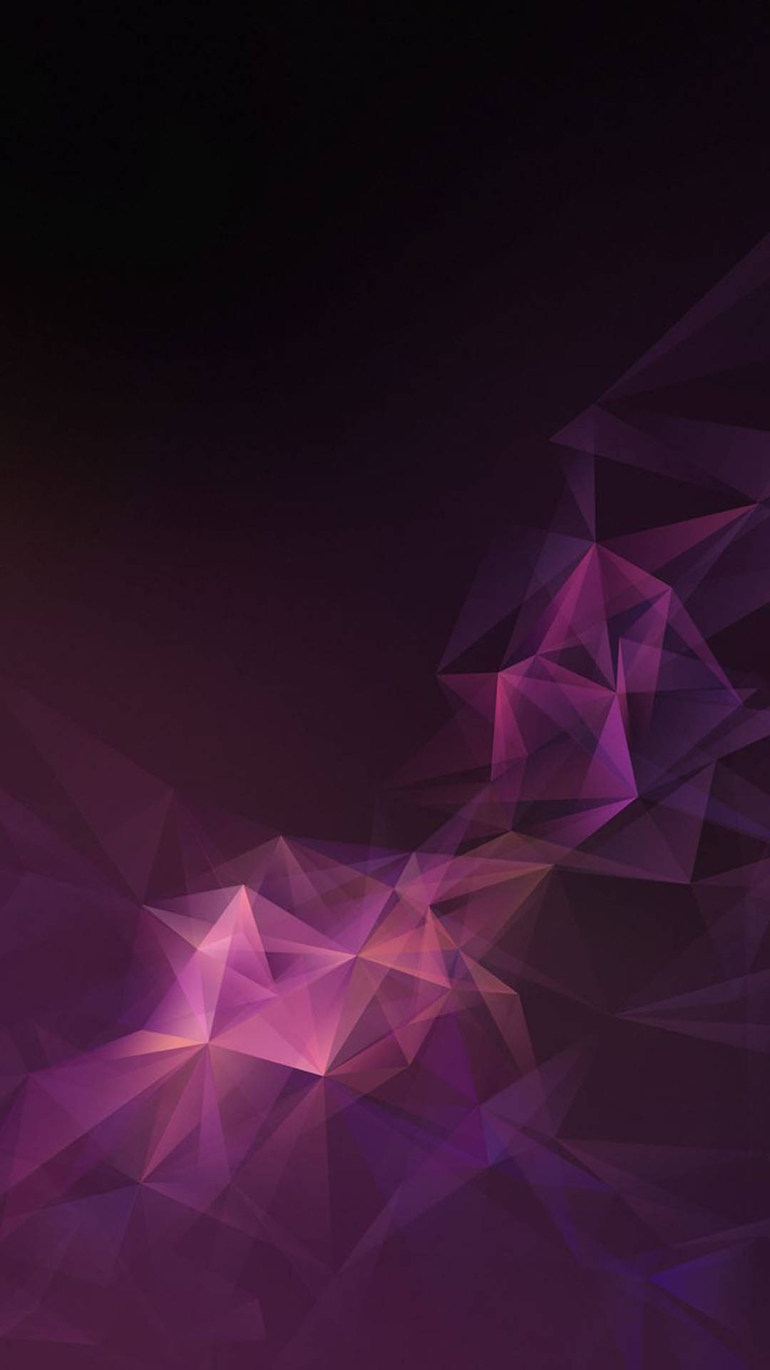 Samsung Mobile Purple Polygons Wallpaper