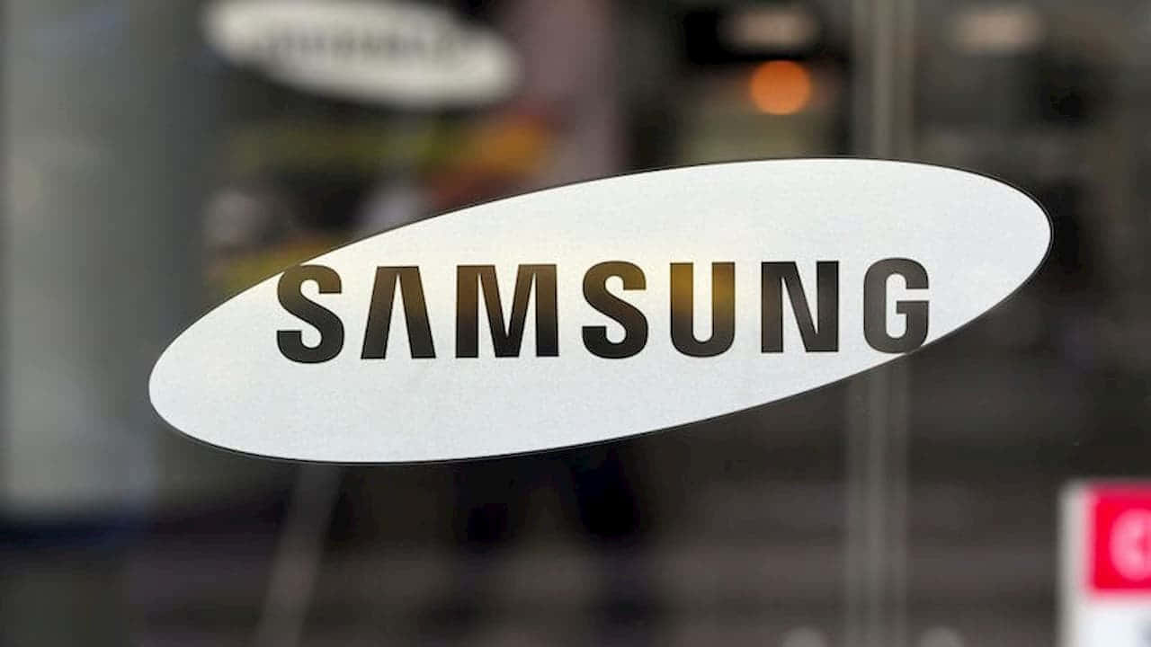 Imagendel Logotipo De Samsung En Vidrio.