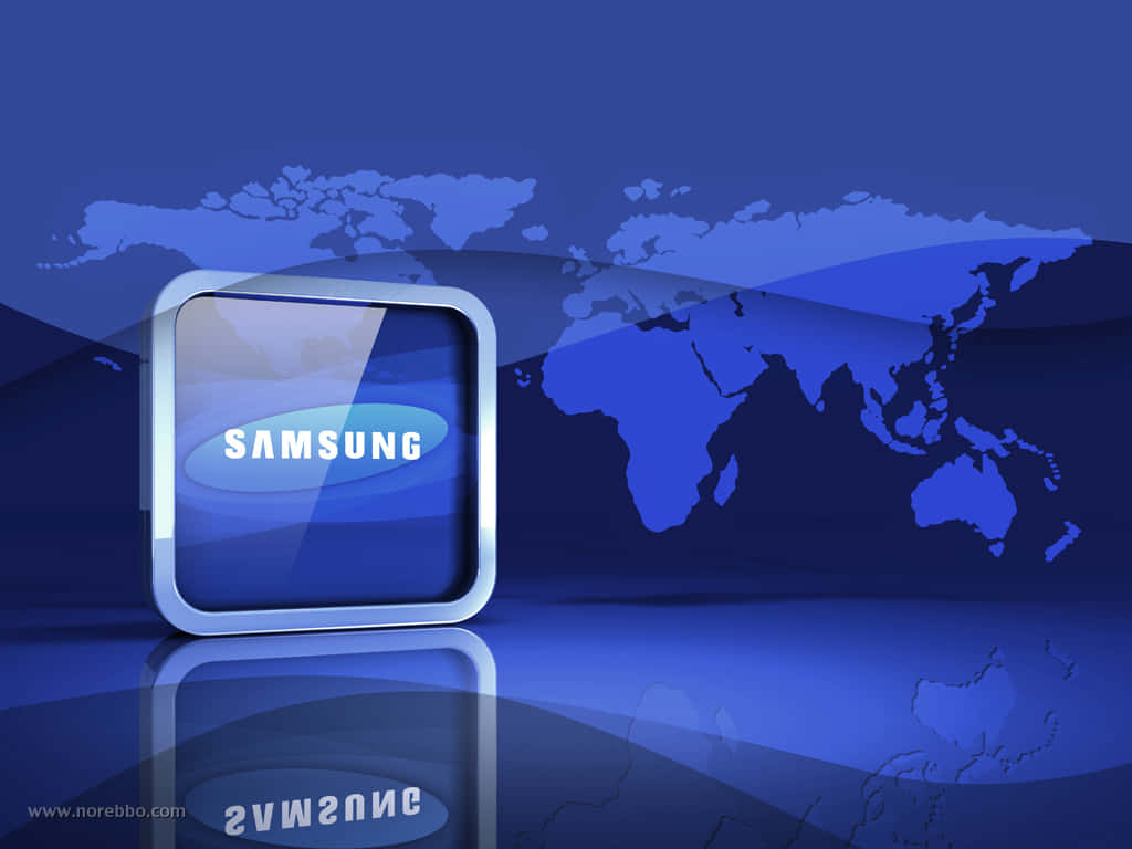 Samsungblaue Kartenbild