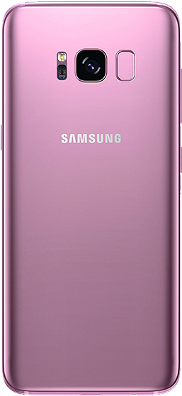Samsung Pink Smartphone Back View PNG