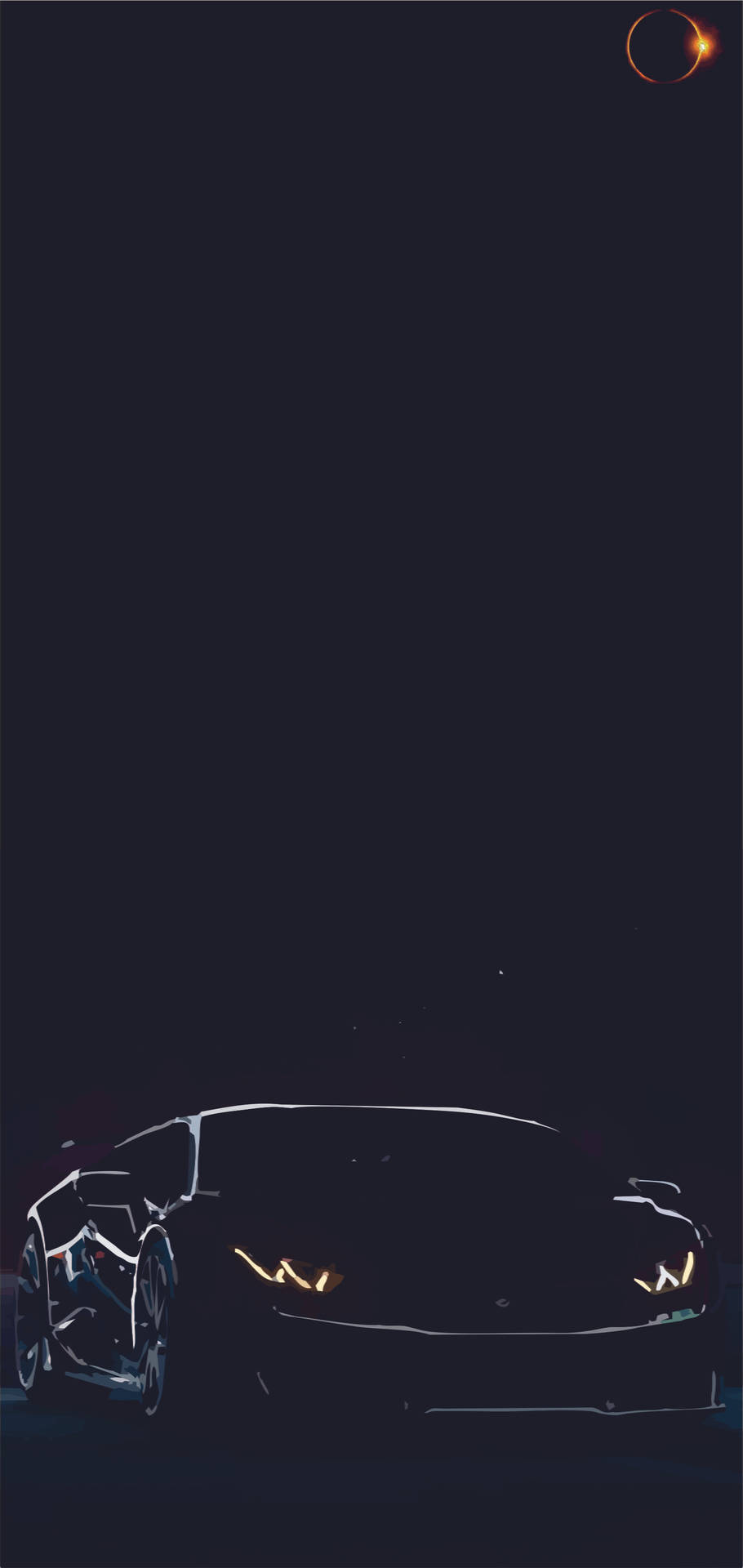 Samsung S10 Black Lamborghini Hypercar Wallpaper