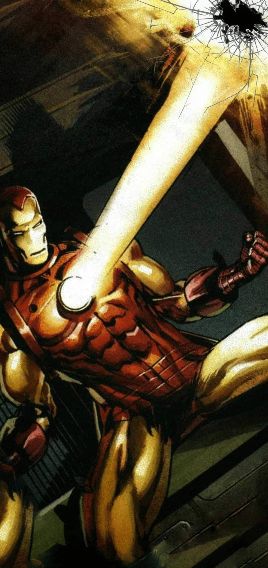Samsung S10 Comic Book Iron Man Wallpaper