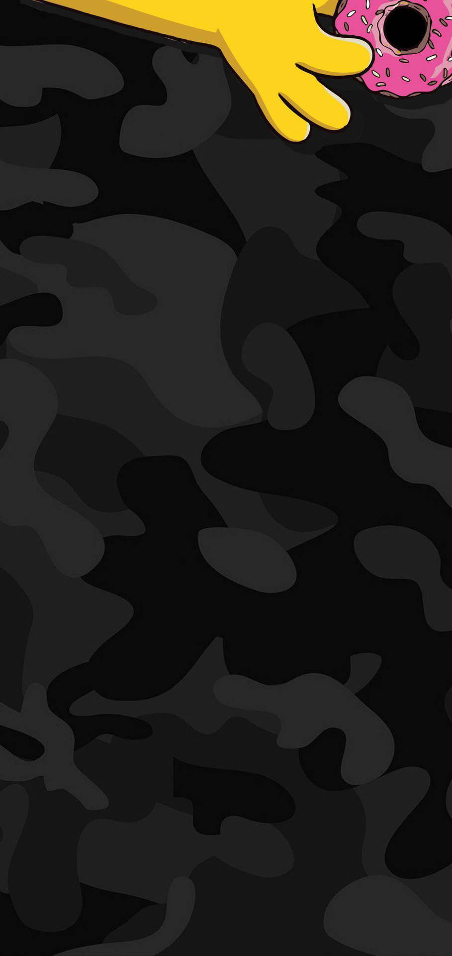 Samsung S10 Homer Simpson Camouflage Wallpaper