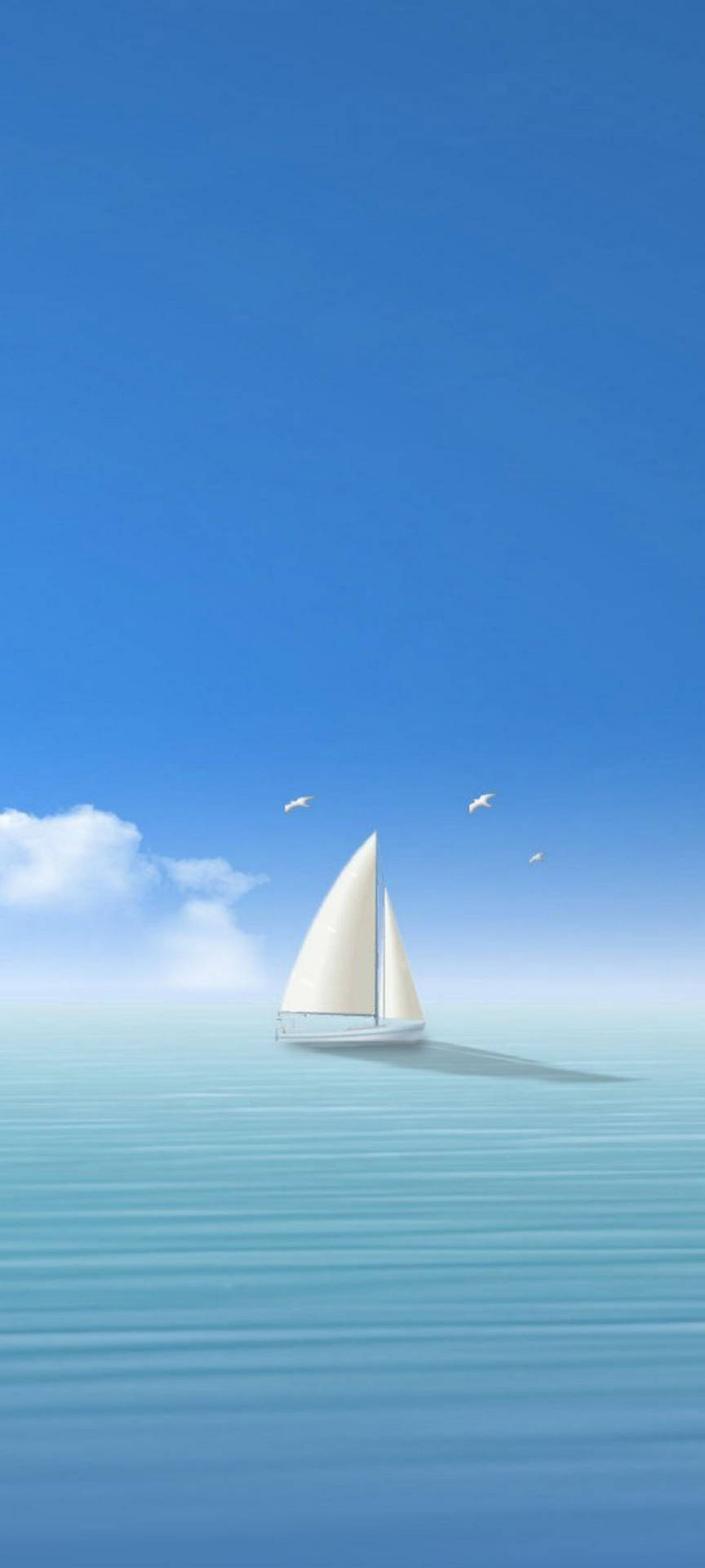Samsung S21 Ultra Calm Sailboat Wallpaper