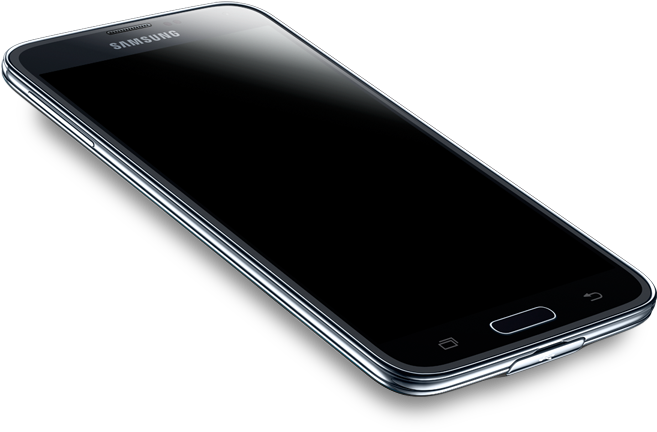 Samsung Smartphone Angled View PNG