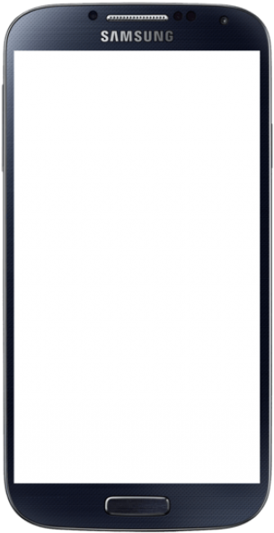 Samsung Smartphone Blank Screen PNG