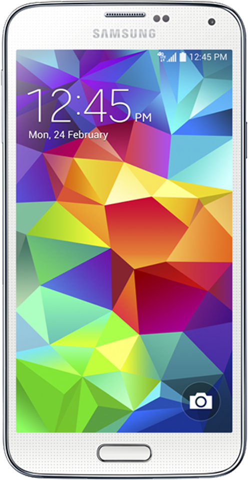 Samsung Smartphone Colorful Display PNG