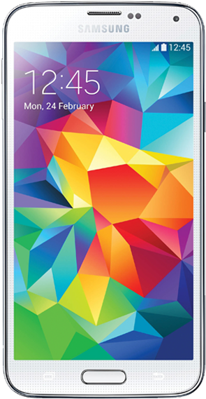 Samsung Smartphone Colorful Display PNG